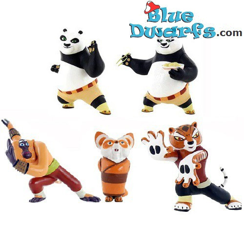 Set de Gioco - Kungfu Panda - 5 figurinas - Comansi - 8cm