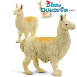 Safari geluks Lama / Charolais  Lamas - Wit - 10 stuks - flexibel rubber - 2 cm