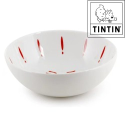 Snowy silhouette - porridge bowl - Tintin tableware - 16,5cm