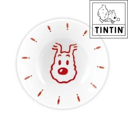 Snowy silhouette - porridge bowl - Tintin tableware - 16,5cm