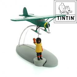 The Skiplane Destination New York - Tintin figurines collection - Tintín - Nr. 49 - 12cm