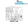 Posters à colorier Tintin Objectif Lune - Tintin Poster - Moulinsart - 70cm