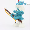 20101: Schlumpf Fischer mit dunkelbrauner Angel – Bully oder Schleich – 5,5 cm