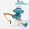 20101: Smurf Fisherman with light brown fishing rod – Bully or Schleich – 5.5 cm