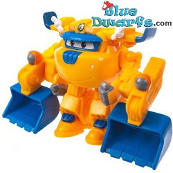 Donnie with shovels on the arms - Super Wings Articulated Action - Plane Play Figure - 13cm