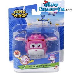 Flip Dizzy Cubic - Super Wings Articulated Action - Helicopter Play Figure - 6,5cm