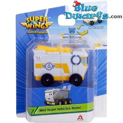 Rover - Super Wings Mini Team Vehicles - weißer Mondrover Spielfigur - 6,5cm