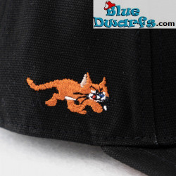 Gargamel, Azrael en de verstopte smurf - Baseballcap voor Volwassenen - Snapback - zwart - Bavarian Caps - 58cm