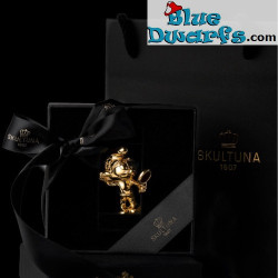 Gold Smurfs - Complete set of 4 smurfs - Skultuna - 55mm