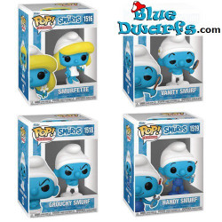4 figurines Funko Pop! Les Schtroumpfs - Ensemble complet - Funko Pop! - Série 3 - 2024 - 9 x 12 x 15 cm