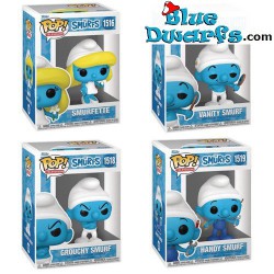 Complete set - Funko Pop! Pop! TV Cartoons - 4 Smurfs figures - Series 3 - 2024