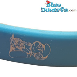 Pulsera azul pitufo - Varias figuras - goma flexible