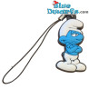 Grouchy smurf - flexible rubber -  smurf pendant - 3,5 cm