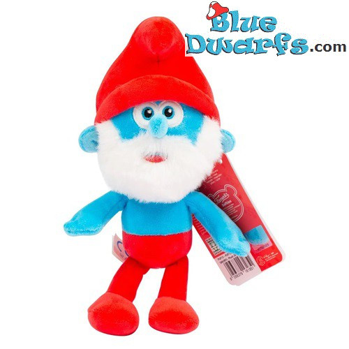 Grote smurf  - Smurfen knuffel - Giochi Preziosi - 20 cm