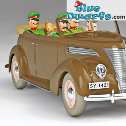 Tintin escorté sous bonne garde - La décapotable de l'embuscade - 1937 - Voiture de Tintin - Échelle 1/24 - N° 50