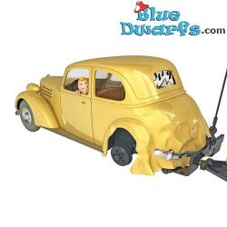 De verongelukte auto - Imperia TA-7 Mesange 2-Door Sedan - 1938 - Kuifje auto - Schaal 1/24 - Nr. 61