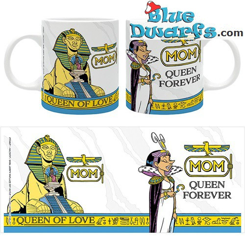 Astérix y Obélix taza - Mom queen forever - Cleopatra - 12x8x10cm - 0,32L