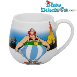 Ich bin nicht dick /  No soy grande - Taza de cerámica de Astérix y Obélix - 420ML