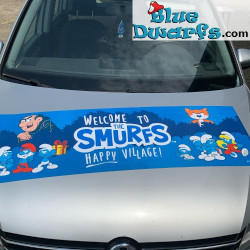 Magneet poster van de smurfen - Welkom bij de smurfen - 125x40 cm