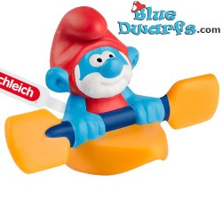 Papa Smurf in Canoe - Mc Donalds Happy Meal - Schleich - 2024 - 5,5cm