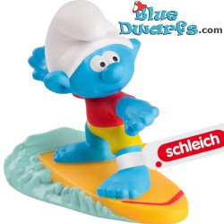 Jokey Smurf on a surfboard - Mc Donalds Happy Meal - Schleich - 2024 - 5,5cm