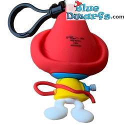 Pitufo bombero - Clip para Bolsa Coleccionable de Espuma - Monogram - 5cm