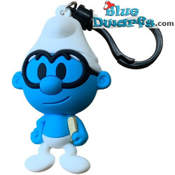 Pitufo con gafas - Clip para Bolsa Coleccionable de Espuma - Monogram - 5cm
