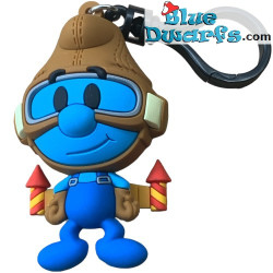 Jetpack Schlumpf - Sammlerstück Taschenclip Schaum - Monogram - 5cm