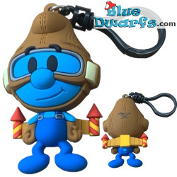 Jetpack smurf - Collectible a Bag Clip Foam - Monogram - 5cm