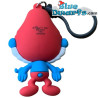 Grote Smurf - Tas Verzamelclip - Foam - Monogram - 5cm