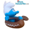 Puffo con canoa marrone - Puffo Indiani dei Puffi - 2019 - Dairy4Fun - 4,5cm