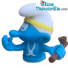 Smurf met gele Indiase hoofdband - Smurf Indianen 2019 - potloodtopper - Dairy4Fun - 4,5cm