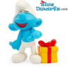 Lolsmurf met cadeautje naast zich - Smurfen figuurtje - Giochi Preziosi - 2024 - 5,5 cm