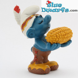 20197: Smurf met maiskolf
