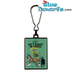 Les 7 Boules de cristal - Porte-clés Tintin - Métal - 5,5x4cm