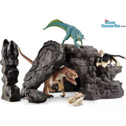 Dino-Set mit Höhle - Schleich Tiere - 41461