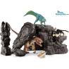 Kit de dinosaures avec grotte - Animaux Schleich - 41461