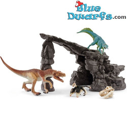 Kit de dinosaures avec grotte - Animaux Schleich - 41461