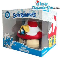 Smurf House - Piggy Bank - Smurf looking out the window - Plastoy