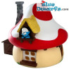 Smurfenhuis - Spaarpot - Smurf kijkt uit het raam - Plastoy