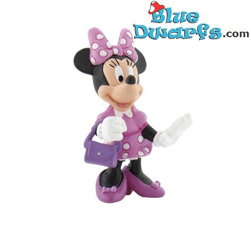 Minnie Mouse met tas - Disney Figuur - Bullyland - 7 cm