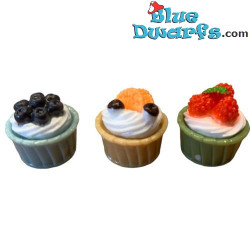 Cupcakes - Producto de decoración de Los Pitufos - Pitufo no incluido - 2cm