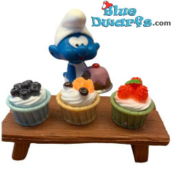 Cupcakes - Producto de decoración de Los Pitufos - Pitufo no incluido - 2cm