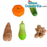 5 x Verdure - Prodotto di Decorazione Puffi - Puffo Non Incluso - 2,5 cm