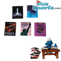 5 x Boeken - Smurfen Decoratie Product - Smurf Niet Inbegrepen - 2x1,5 cm