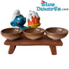 3 x Brown Bowls - Smurfs Decoration Product - Smurf Not Included - 2,5 x 1cm