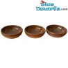 3 x Ciotole Marroni - Prodotto Decorativo dei Puffi - Puffo Non Incluso - 2,5 x 1 cm