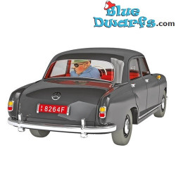 Zonnebloem in Mercedes 180 Borduriaj - Kuifje Auto N°43 - 1/24 - 10 cm