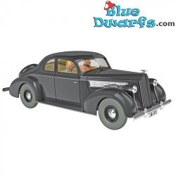 La Packard Super Eight Coupe di Muskar XII - Auto di Tintin N°28 - 1937 - 1/24 - 12 cm