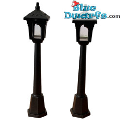 2 x Lampadaires - Produit de Décoration Schtroumpfs - Schtroumpf Non Inclus - 10x2cm